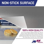 Ox Plastics Aluminum Foil Wrap | Heavy-Duty, Commercial Grade for Food Service Industry | Silver Foil for Cooking, Roasting, Baking, BBQ & Parties | 18"x 500 feet (2 Pack)