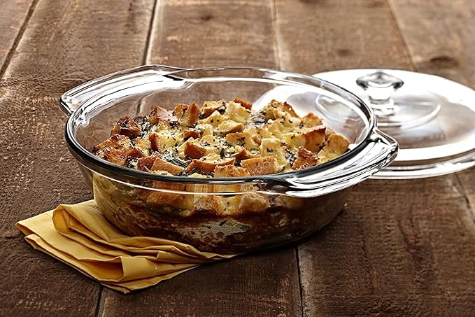 Anchor Hocking 2 quart Glass Casserole Dish, Clear