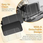 Electric Indoor Grill 1700W, 2 in 1 Smokeless Indoor Grill for Kitchen with Non-stick Removable Grill & Griddle Plate,Temperature Control Korean BBQ Grill with 3 Cheese Pans Dishwasher Safe