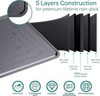 Baker's Secret Insulated Cookie Sheet Cookie Tray 13" x 9", Carbon Steel Insulation Double Wall, for Baking Roasting Cooking, Dishwasher Safe Home Baking Supplies Accessories (1x Insulated 13")