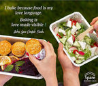 Spare Essentials 55 Pack - 2.25 LB To Go Aluminum Containers with Lids - Heat Proof Foil Tins for Meal Prep, Take Out, Freezer Meals