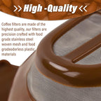 Single Serving Ground Coffee Brew Filter/Holder Basket for Hamilton beach flexbrew replacement parts 49957 49974 49976 49979 49957 49954 49947 49940 49950 49966 49968 Reusable coffee filter Brown (1)