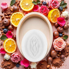 2pcs White Women Genital Shape Chocolate Mold Novelty Candy Making Molds Silicone DIY Mould Jelly Tray Fondant Cake Making Supplies Pastry and Baking Molds Bakeware