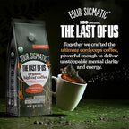 Four Sigmatic Focus Max High Caffeine Cordyceps Coffee | Organic Dark Roast High Caffeine Ground Coffee with Cordyceps, Lion's Mane and B12 | Energy Booster Without the Jitters | 10oz Bag