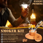 Cocktail Smoker Kit – Drink Smoker Bartender Kit with Torch, Sphere Ice Molds, Aromatic Wood Chips – Professional Bourbon Smoker Kit for Cocktails, Whiskey. Butane not Included