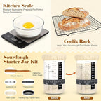 Sourdough Starter Kit with Dutch Oven, Sourdough Bread Baking Supplies, Sour Dough Starter Kits, Sourdough Accessories, Sour Dough Tools Sourdough Tools Kit Dutch Oven for Sourdough Bread Baking