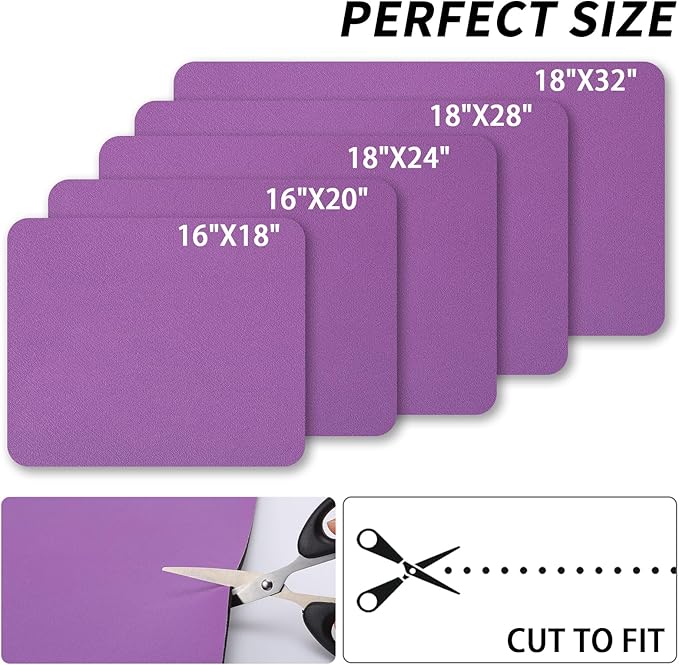 HotLive Dish Drying Mat for Kitchen Counter, Heat Resistant Drainer Mats with Non-slip Rubber Backed, Hide Stain Kitchen Super Absorbent Draining Mat, Easy to Clean Dish Rack Pad, Purple 18"x24"