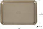 Kitchen Details Pro Series Medium Baking Sheet | Dimensions: 15.5" x 10.6" x 1" | Nonstick | Gold | Textured Diamond Base | Easy to Clean | Safe up 500 Degrees | Bakeware | Kitchen