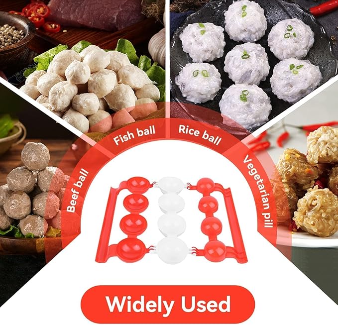 Meatball Maker, 2 PCS Meat Balls Fish Balls Kitchen Homemade Stuffed Meatballs Maker Home Cooking Tools Kitchen Accessories DIY Cooking Tools