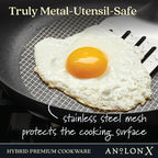 Anolon X Cookware/Pots and Pans Set, 8 Piece, Dark Gray