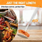 9Pcs Grill Accessories Set, Heavy Duty Stainless Steel BBQ Grill Tools Kit with Storage Bag, Grilling Gifts for Men Dad Him, Professional Barbecue Grill Utensil Set for Outdoor Backyard Camping
