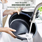 GreenPan Elite Essential Smart Electric 6QT Skillet Pot, Presets to Sear Saute Stir-Fry and Cook Rice, Healthy Ceramic Nonstick and Dishwasher Safe Parts, Easy-to-use LED Display, Gold