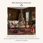 MACKENZIE CHILDS Snow Globe, Christmas Decor for Living Room, Farmhouse Deer