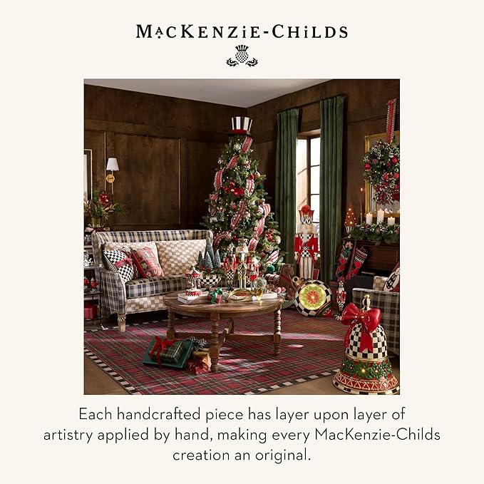 MACKENZIE CHILDS Snow Globe, Christmas Decor for Living Room, Farmhouse Deer