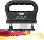 ZXZ Premium Meat Tenderizer Mallet – 48 Stainless Steel Blades, Ideal for Marinated Meats, Beef, Steak, Chicken, Poultry & More – Kitchen Must-Have Tools for Chefs & Cooking Enthusiasts
