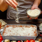 E-far Baking Pans Set of 2, 12.4” x 9.6” x 2” Stainless Steel Rectangular Cake Pans, Baking Sheet Pan for Lasagna Brownies Casseroles, Non-toxic & Healthy, Dishwasher Safe