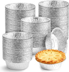 150 Pack 5" Round Tart Pie Foil Pans Disposable Aluminum Foil Tart & Pie Tins for Baking,Cooking,Storage or Reheating