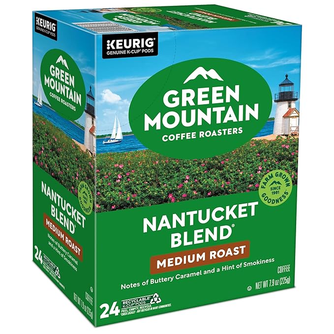 Green Mountain Coffee Roasters Nantucket Blend Keurig Single-Serve K-Cup Pods, Medium Roast Coffee, 96 Count