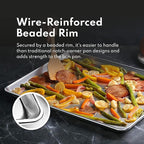 New Star Foodservice Commercial-Grade 18-Gauge Aluminum Sheet Pan/Bun Pan (18 L x26 W x1 H (Full Size) XL Size Measure Oven)