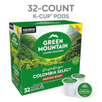 Green Mountain Coffee Roasters Colombia Select Coffee, Keurig Single-Serve K-Cup pods, Medium Roast, 32 Count