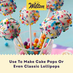 Wilton White 6 Inch Cake Pop Sticks, Paper Lollipop Sticks for Cake Pops, Candy, Party Treats, and DIY Desserts, 100-Count