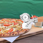 Pastry Double Cutter Wheel for Kitchen, Stainless Steel Pasta Cutter Wheel Tool with Double Roller for Making Pasta, Pizza, Ravioli, Cookie Cutter, Enhance Your Culinary Artistry