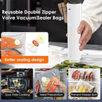 Vacuum Sealer Bags,Reusable Vacuum Sealer Bags,Can Withstand More Than 100 Washes,Small Size (30 Bags)
