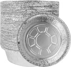 Mini Pie Tins 6 Inch 50Pcs Disposable - Aluminum Pie Pan for Baking Tarts, Cakes, and Quiche, Ideal Mini Pie Pans for Parties and Weddings(50, 6 Inch)