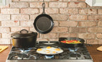 Lodge Cast Iron Dutch Oven - Loop Handle Cooking Vessel - Even Heat Retention - Oven-Safe, Versatile Pot - 2 Quart