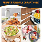 NICE KITCHEN Silverware Set, 40 Piece Stainless Steel Cutlery Sets for 8, Heavy Duty Flatware, Mirror Polished Forks Spoons and Knives Set, Reusable Utensils for Home Kitchen, Dishwasher Safe