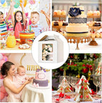 14x14x14 Inch Tall Cake Boxes for Tier Cakes,3pack Large Tiered Cake Boxes with windows, 12in 14in Sturdy Layer Cake Carrier,Disposable Cake Containers