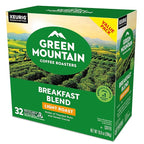 Green Mountain Coffee Roasters Breakfast Blend Keurig Single-Serve K-Cup Pods, Light Roast Coffee, 32 Count