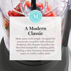 Martha Stewart 3 Cup Electric Food Chopper, Vegetable & Herb Mini Food Processor, 24oz BPA-Free Bowl, Stainless Steel Blades, Pour Spout, Dicing, Mincing, Chop & Puree, Dishwasher Safe, Caviar