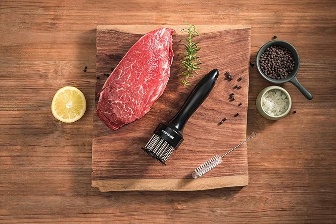 Meat Tenderizer Tool Stainless Steel Needle Ultra Sharp 24 Blades Tenderizer Tool for Tenderizing Beef Chicken Steak Veal Pork