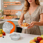 100 Pack Mini Pie Pans, 5in Pie Tins, Disposable Aluminum Round Foil Tart, Aluminum Foil Pans, Easily Stack & Store for Baking, Cooking, Storage or Reheating