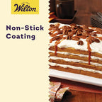 Wilton Easy Layers Sheet Cake Pan, Rectangle Sheet Pan, 2-Piece Baking Sheets Set, Steel (Pack of 4)