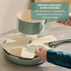T-Fal Inspire Ceramic Frying Pans Nonstick 12 Inch Skillet, Oven Safe to 500°F, Cookware Stainless Steel Handle, Mint Green