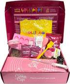 The Cookie Cups Lollipop Making Kit for Kids - Create 12 Delicious and Colorful Lollipops, Candy Making Kit for Boys and Girls, Kids Cooking Set