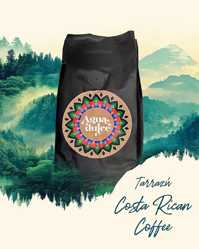 Honey-Process Whole Bean Coffee Medium Roast. Premium Costa Rican Specialty Gourmet Coffee — 100% Arabica Single Origin. Pack of 1 (12 oz)