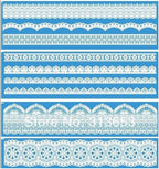 set of 4 huge 15.5" sugar edible cake silicone fondant impression lace mat cake decorating mold gum paste cupcake topper tool icing candy imprint baking moulds sugarcraft trimming flower