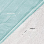 Electric Heated Blanket Queen Size - 84"x90", Soft Flannel Heating Blanket, 10 Heating Levels, 1-12 H Auto Shut Off, Dual Controllers, Breathable Warm and Washable for Bed, Mint Green