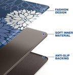 Kitchen Mats, 2PCS Non-Slip Cushioned Rugs, Anti-Fatigue Waterproof Floor Rug, Washable Standing Desk Mat, Home Laundry Office Apartment Decor and Accessories (17.3" ×59" +17.3" ×30"-Blue)