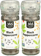365 by Whole Foods Market, Black Peppercorn Grinder, 1.55 Ounce (Pack of 2)