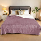 Electric Heated Blanket King Size - 90"x100", Soft Flannel Heating Blanket, 10 Heating Levels, 1-12 H Auto Shut Off, Breathable Warm and Washable for Bed, Purple