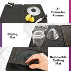 Talisman Designs Multi-Use Cocktail bar Mat, Black