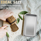 TeamFar Loaf Pan, 9¼” × 5” Bread Loaf Pan Meatloaf Pan Stainless Steel for Baking Bread Cake Toast, Healthy & Durable, Dishwasher Safe & Easy Clean