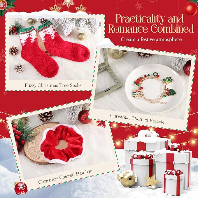 Christmas Gifts for Women 2025 - Christmas Gift Baskets for Women Mom Wife Grandma Daughter Sisters Girlfriend Friends Coworkers Teacher Nurse Her, Christmas Gift Sets Christmas Gifts Boxes for Her