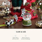 MACKENZIE-CHILDS Snow Globe, Christmas Decor for Living Room, Snowman