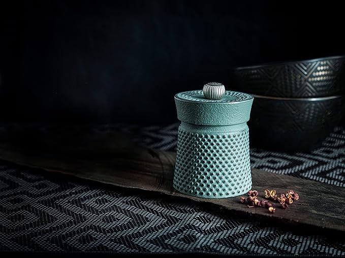 Peugeot Bali 3 Inch Cast Iron Pepper Mill, Celadon Green
