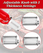 Meat Tenderizer Attachment for KitchenAid Stand Mixer, Adjustable Meat Tenderizer Machine for Beef Pork Steak, Tenderizer Tool with 3 Thickness Settings, Dishwasher Safe